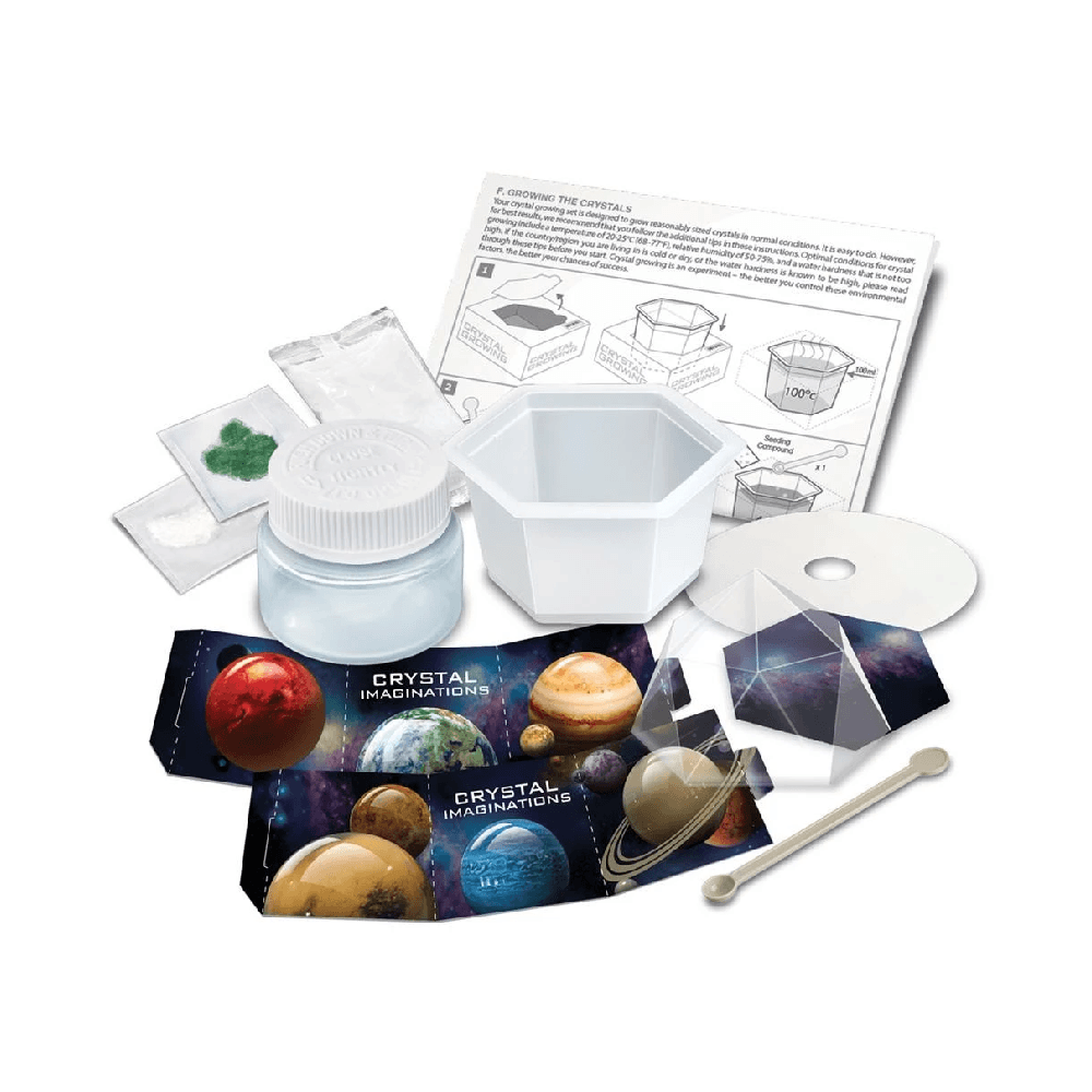 4M Crystal Imaginations Space Gem Crystal Growing Kit 10+ Years