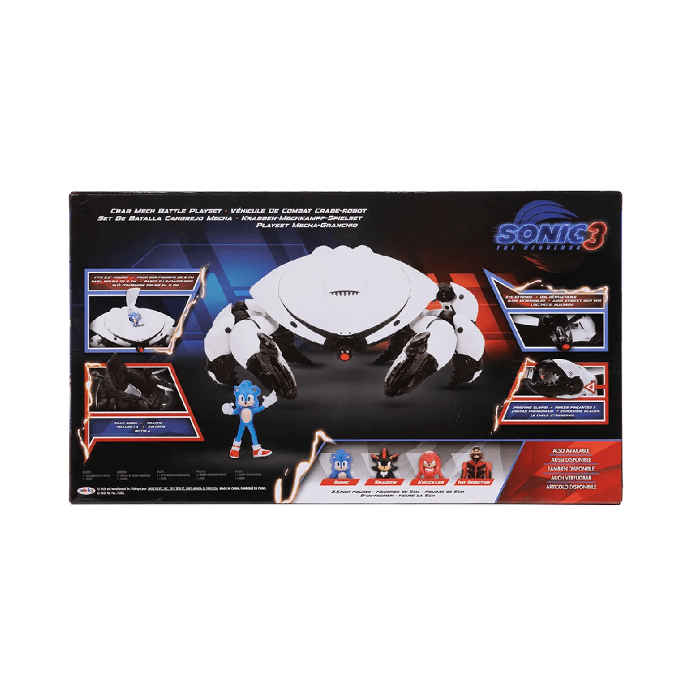 Jakks Sonic The Hedgehog 3 Crab Mech Battle Playset