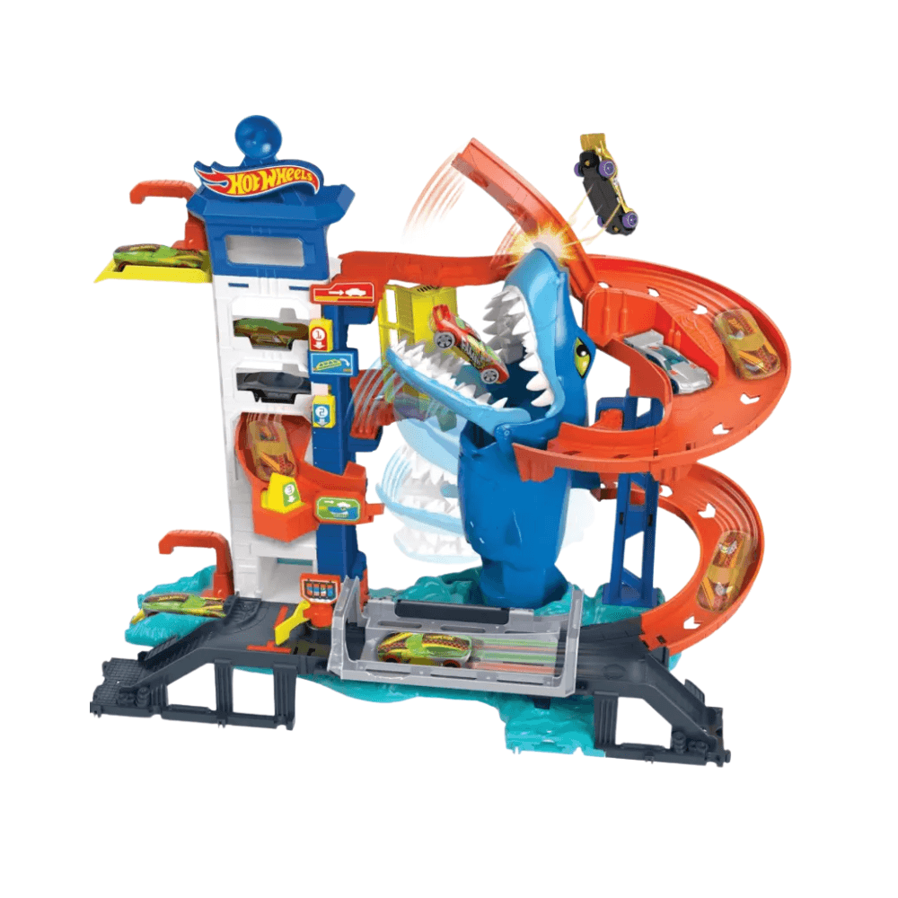 Hot Wheels City Attacking Shark Escape Playset