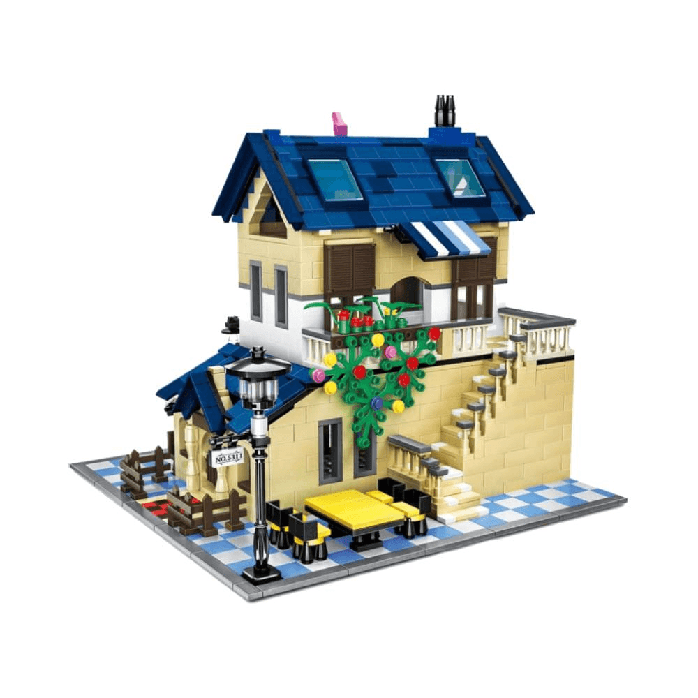 Dragon Blok Architecture Series French Country Lodge Building Blocks Set