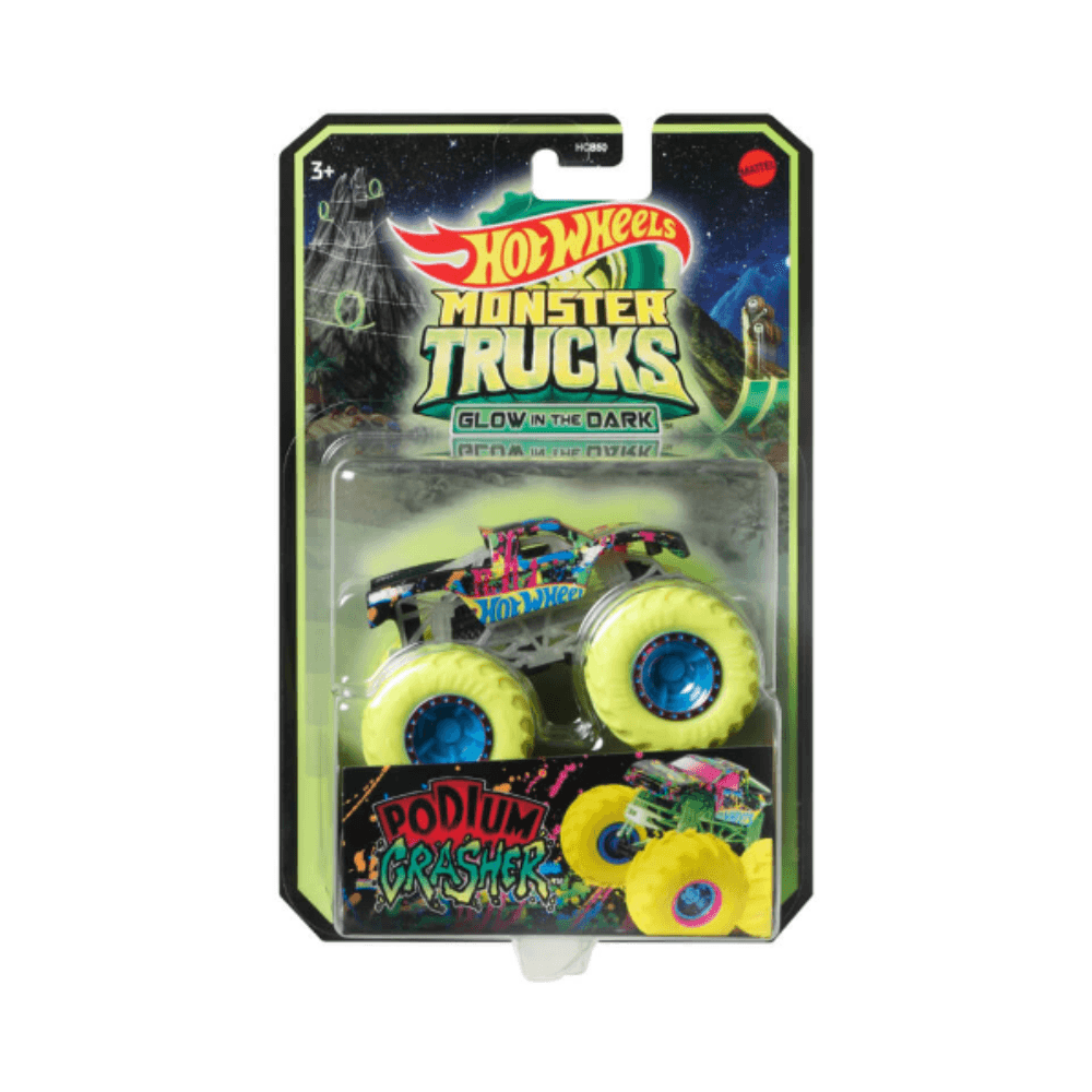 Hot Wheels Monster Truck Glow In The Dark 1:64 Die-Cast Vehicle Toy