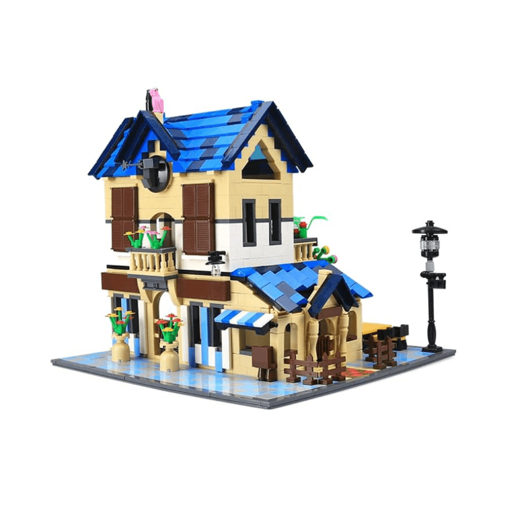 Dragon Blok Architecture Series French Country Lodge Building Blocks Set