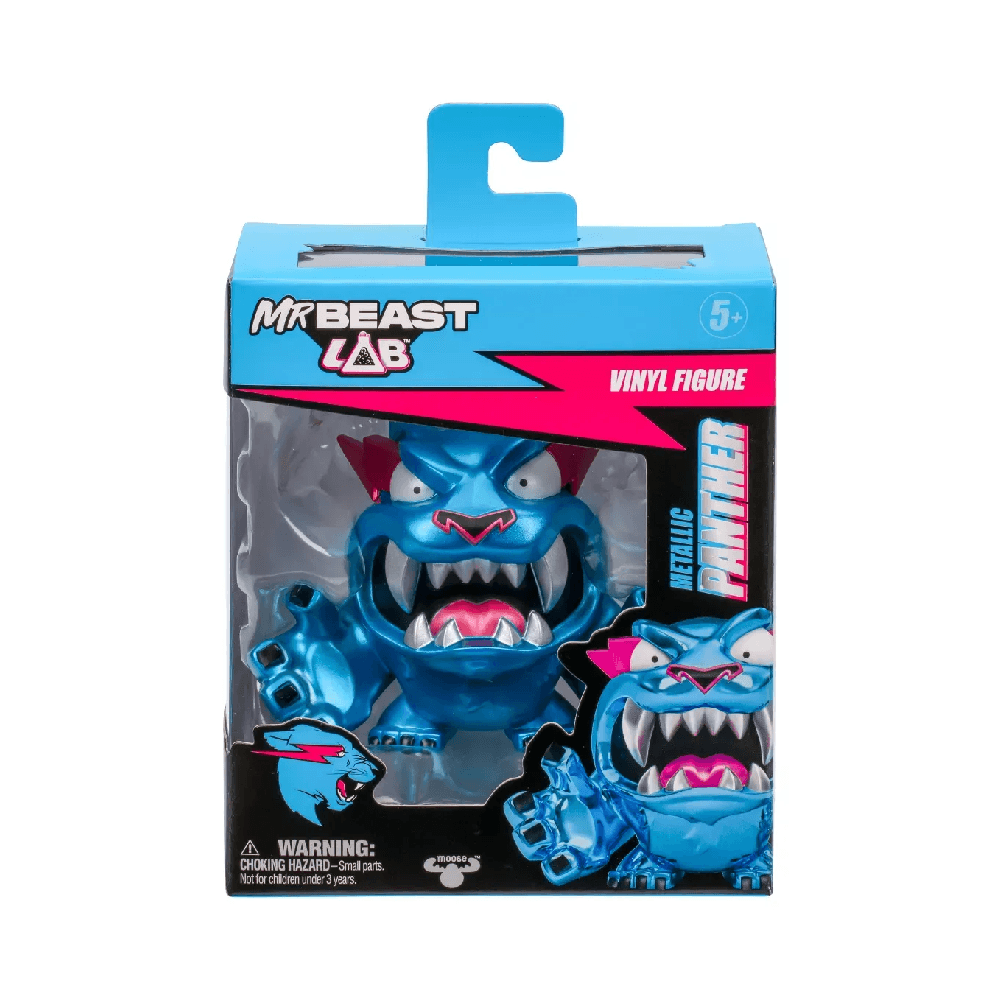 MrBeast Lab Glow Metallic Panther Vinyl Figure 8.8cm