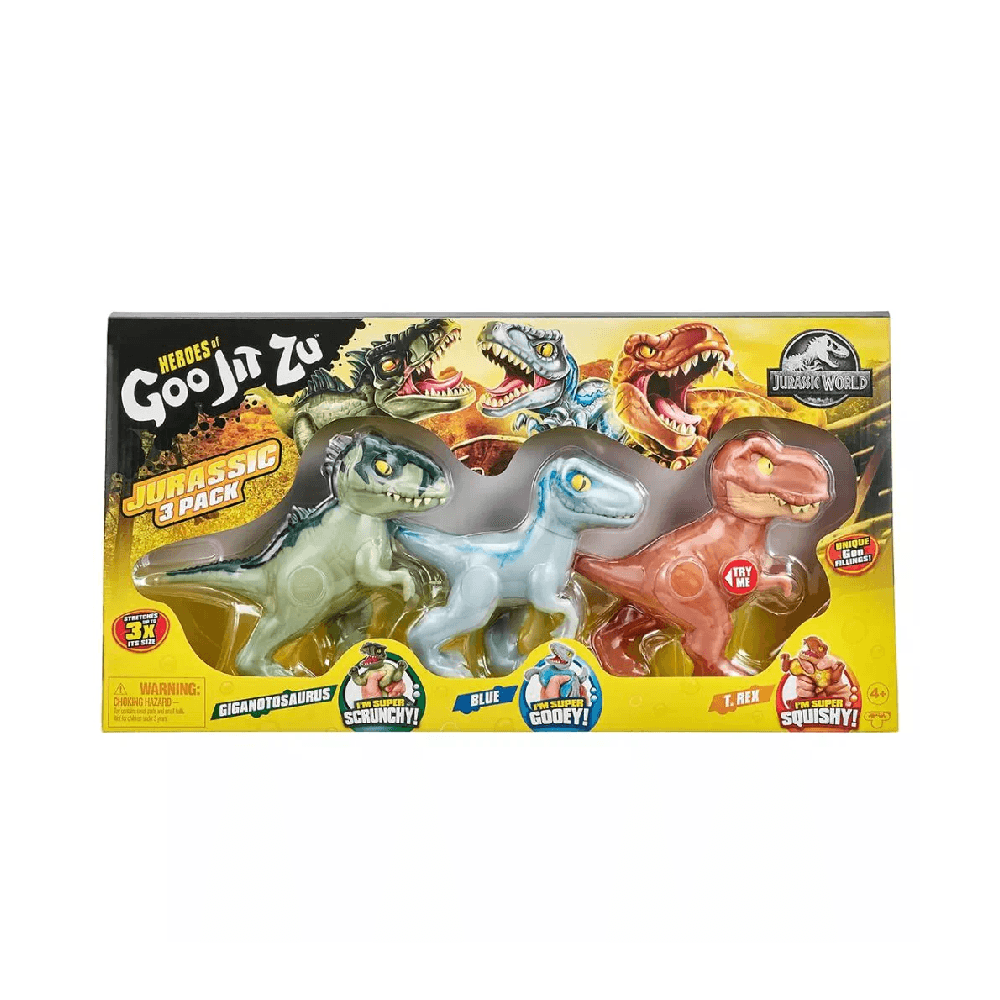 Heroes Of Goo Jit Zu Jurassic World Action Figure Set 3Pcs