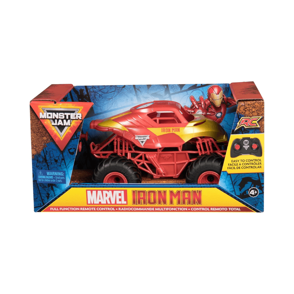 Monster Jam Marvel Iron Man Remote Control Monster Truck 1:24 Scale