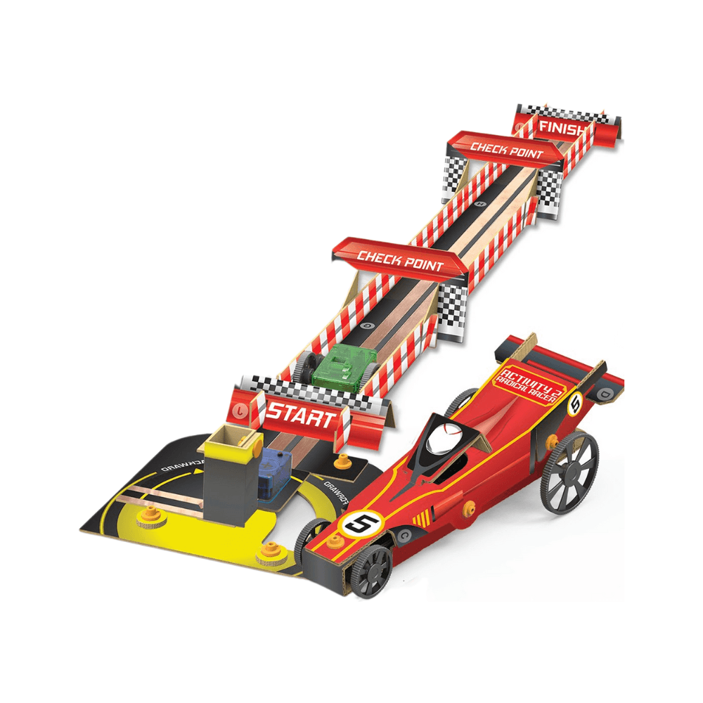 4M Techcraft Paper Circuit Racer Kit 21 x 28 x 6cm