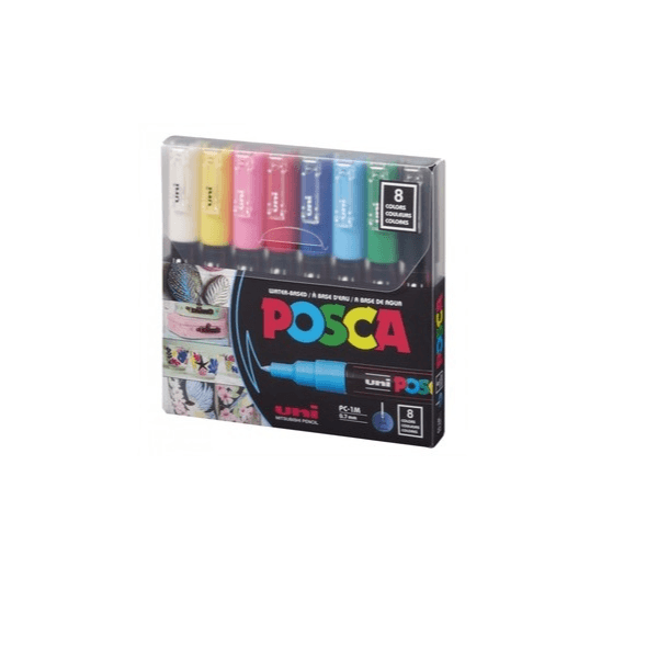 Uniball Set Posca Acrylic Color 8Clr 0.7 Pc1M-08C