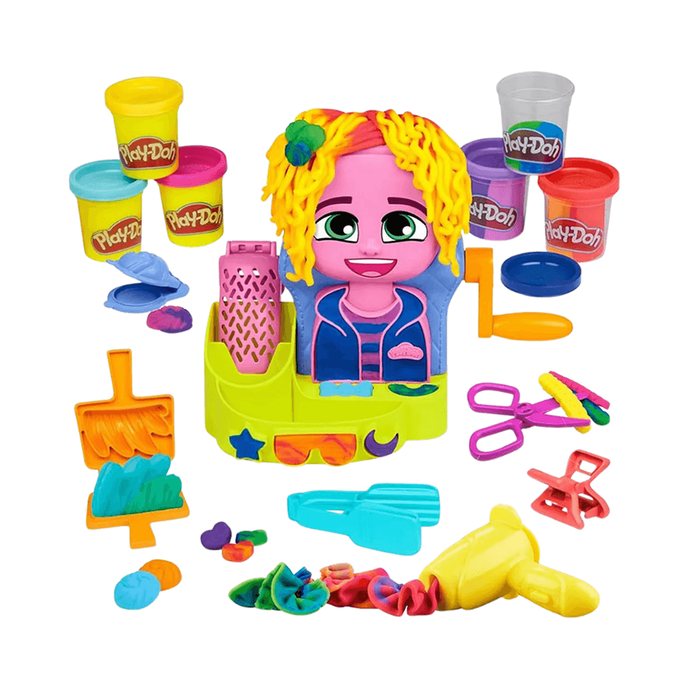 Hasbro Play-Doh Hair Stylin' Salon Playset 15Pcs