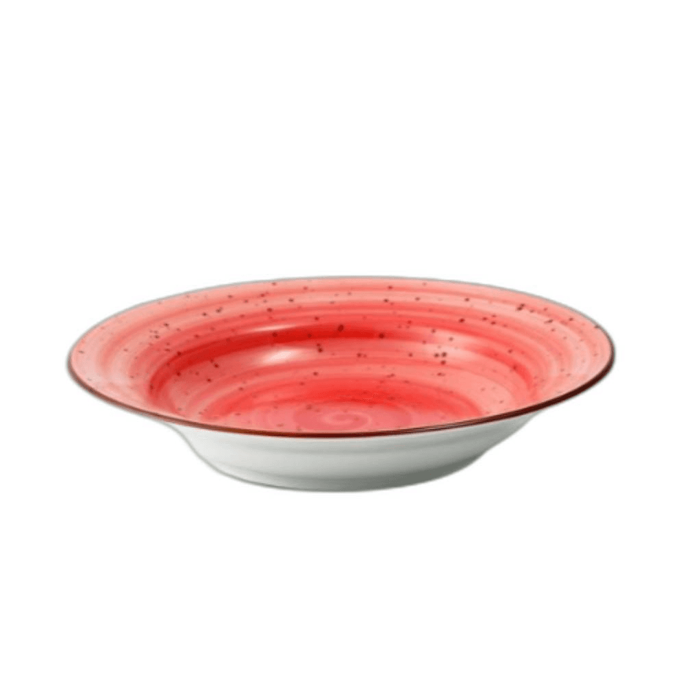 H.P Deco Soup Plate 23cm - Red 08- 442Dr