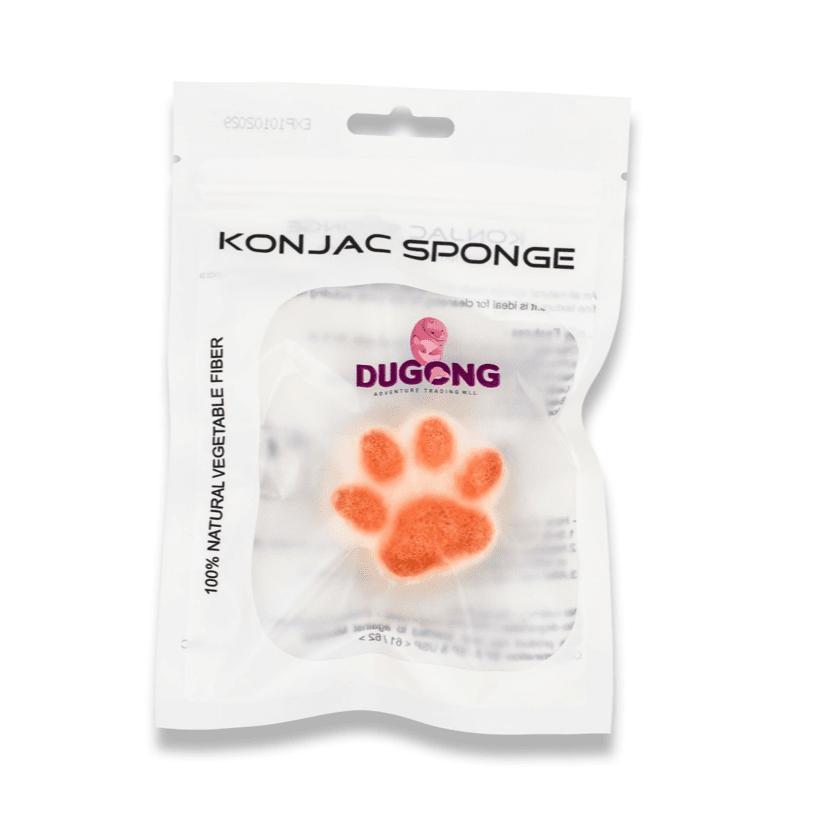 Paw shape Konjac Sponge (White & Pink)
