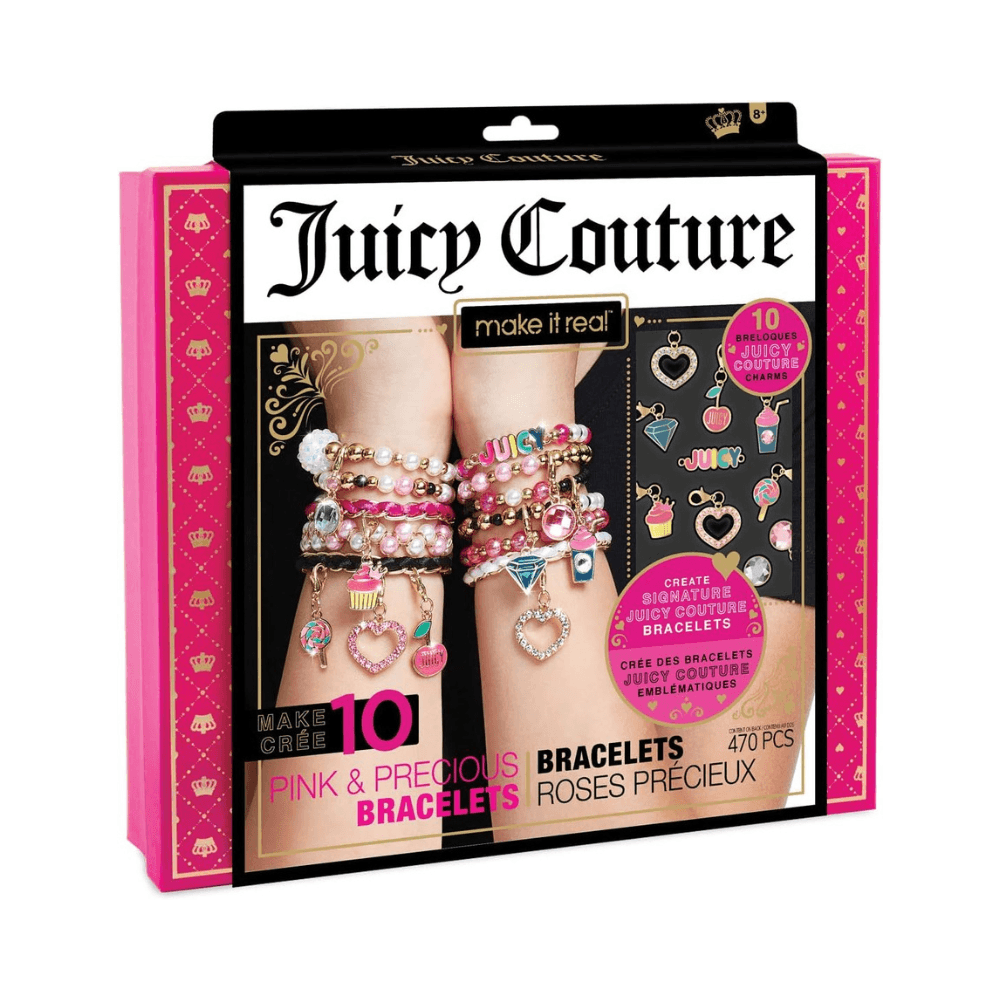Juicy Couture Make It Real Pink & Precious Bracelets Crafting Kit 8+ Years