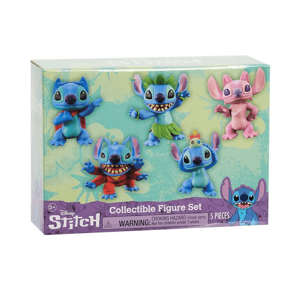 Disney Lilo & Stitch: Stitch Collectible Figure Set 8cm 5Pcs 3+ Years