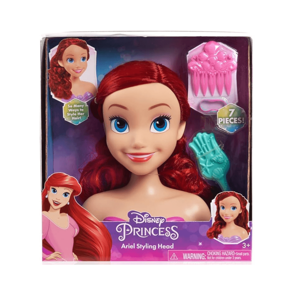 Disney Princess Ariel Styling Head With Accessories 7Pcs 3+ Years