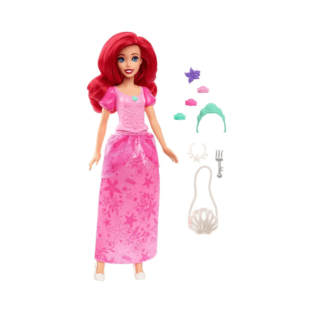 Mattel Disney Princess Ariel Getting Ready Doll & Accessories 30cm 3+ Years