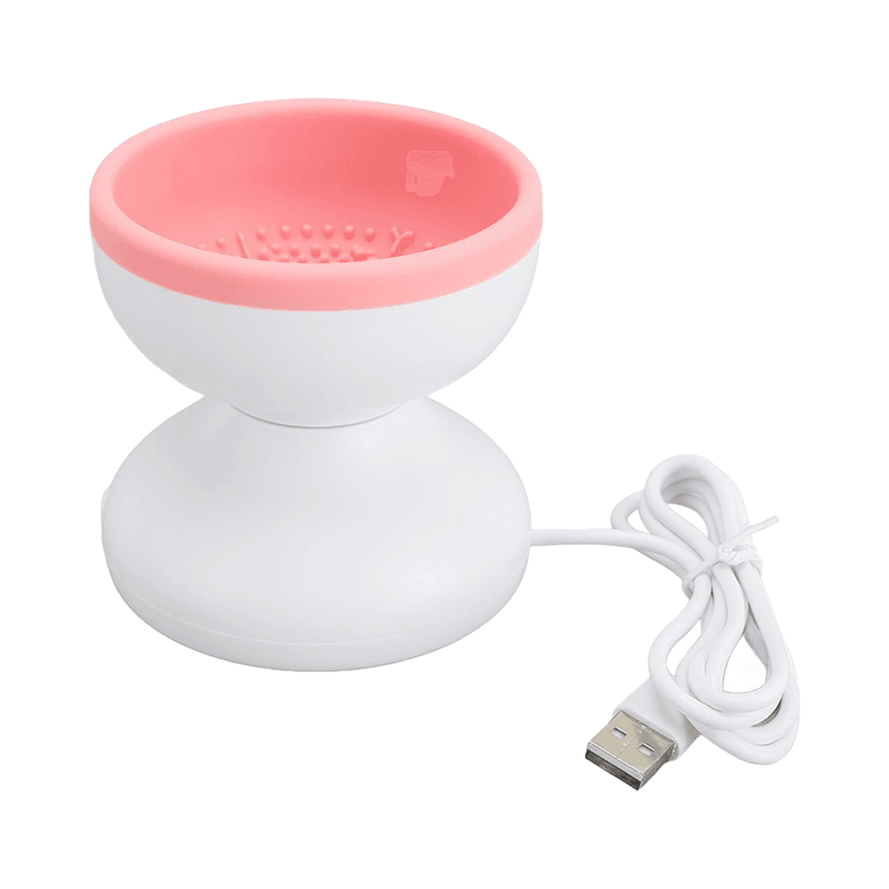 Detachable Silicone Electric Makeup Brush Cleaner Cleans & Dries Brushes In Minutes