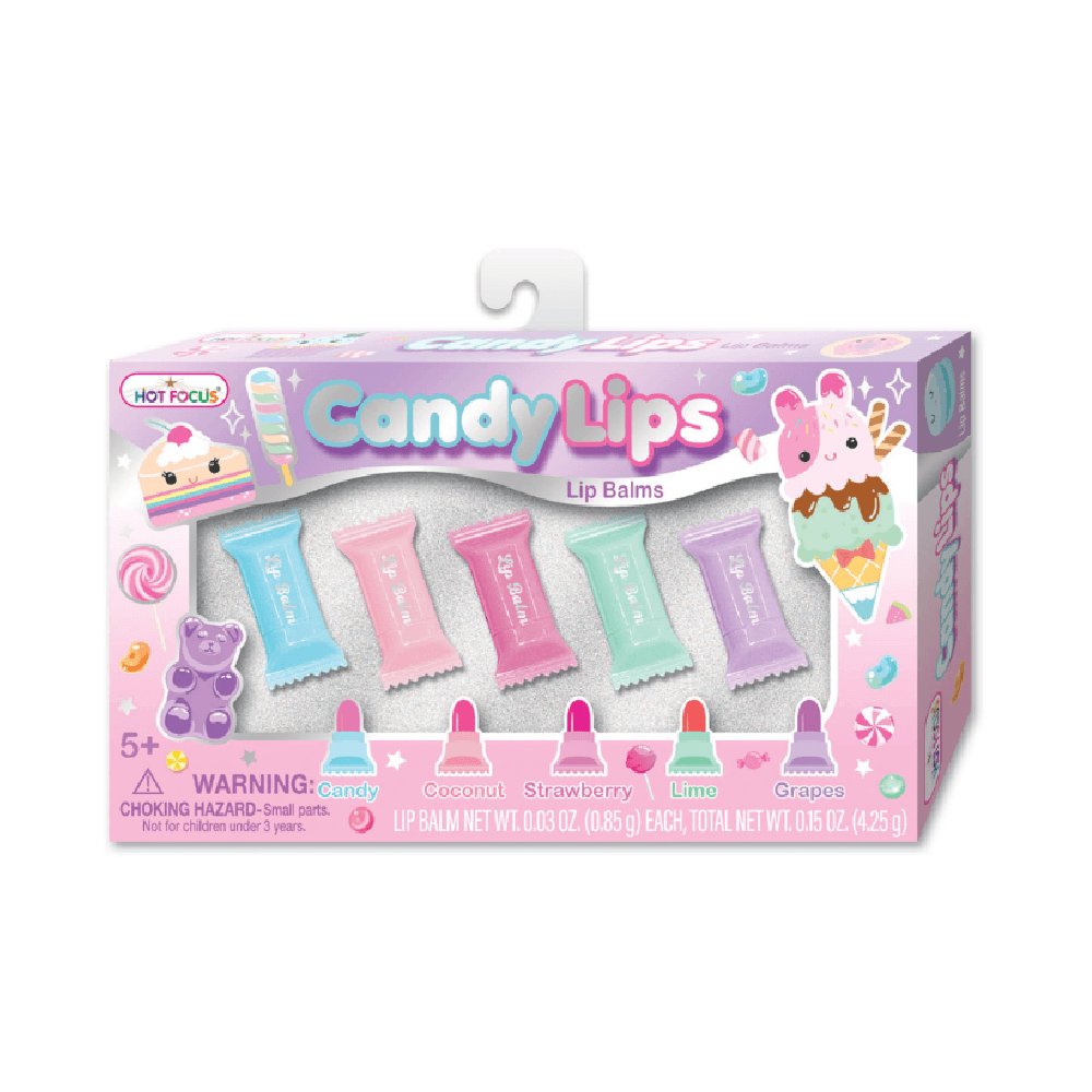 Hot Focus Washable Sweet Candy Lip Balms Makeup Set