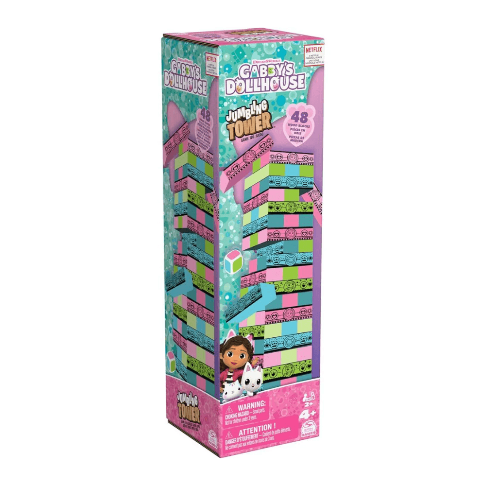 John Adams Gabby's Dollhouse Jumbling Tower Game 48Pcs
