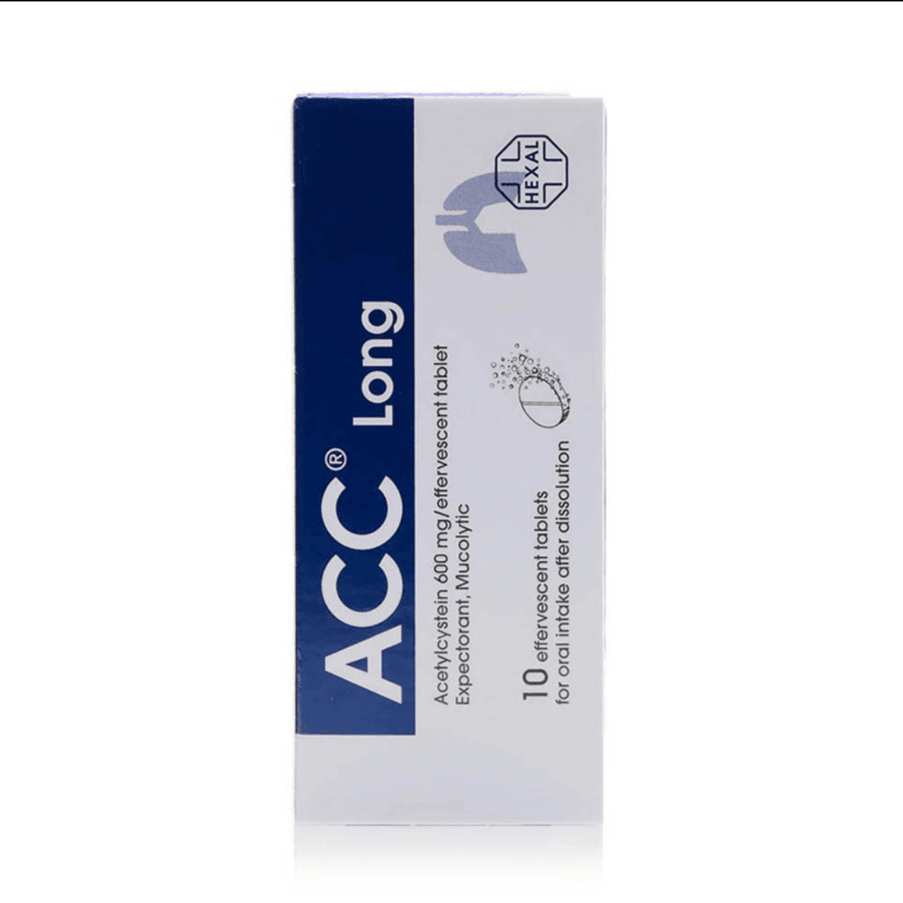 Acc Long 600 Effervescent Tab 10`S