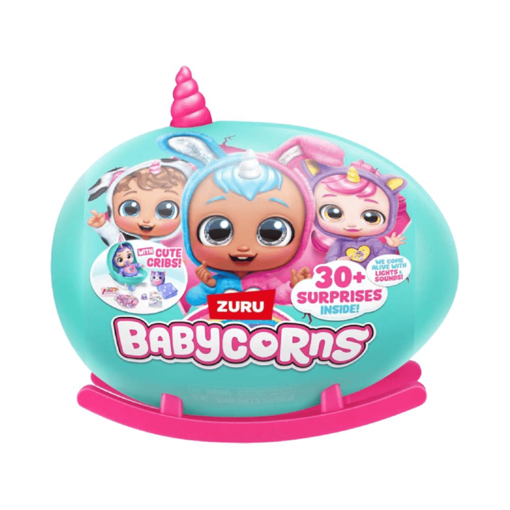 Zuru Babycorns S1 Mystery Interactive Baby Doll with Surprises for 3+ Years - Assorted 30cm