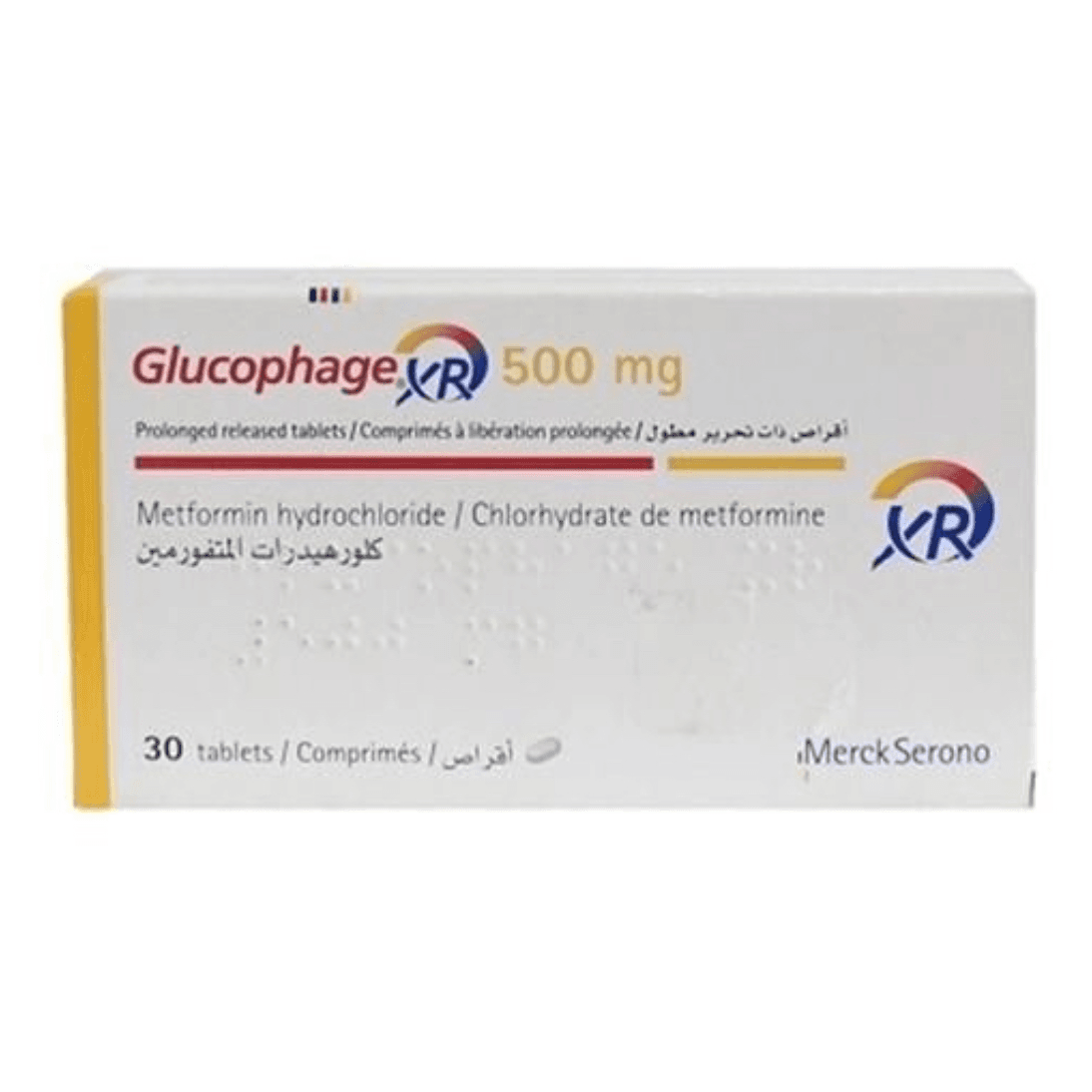 Glucophage Xr 500Mg Tab 30`S