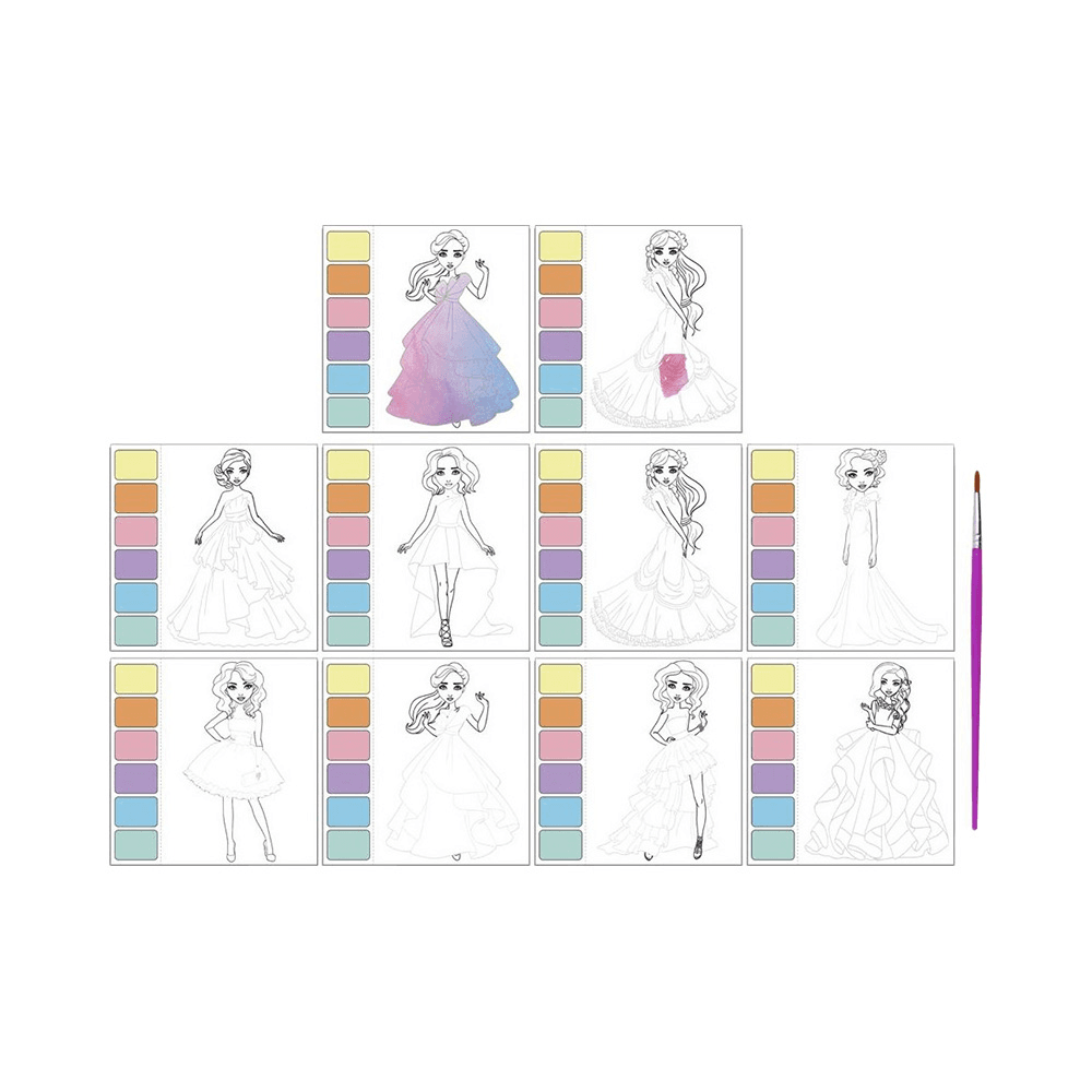 Grafix Besties Painting Set 8 Sheets