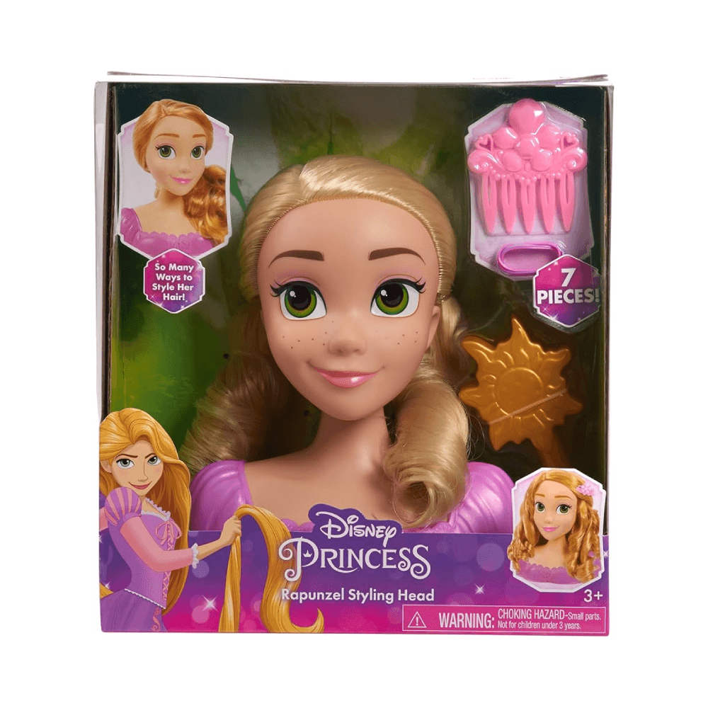 Disney Princess Rapunzel Styling Head With Accessories 3+ Years 7Pcs