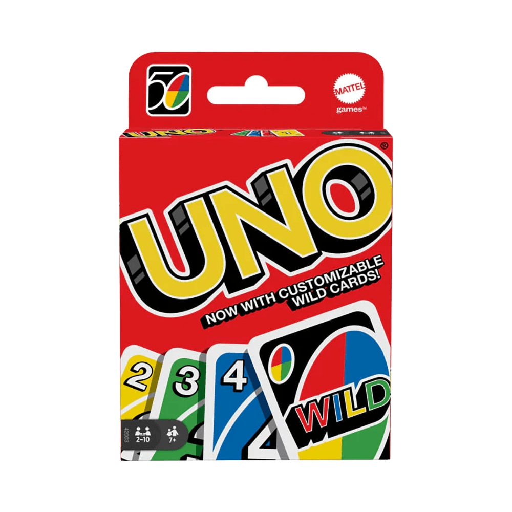 UNO Color & Number Matching Card Game For 2-10 Players Ages 7+ Years