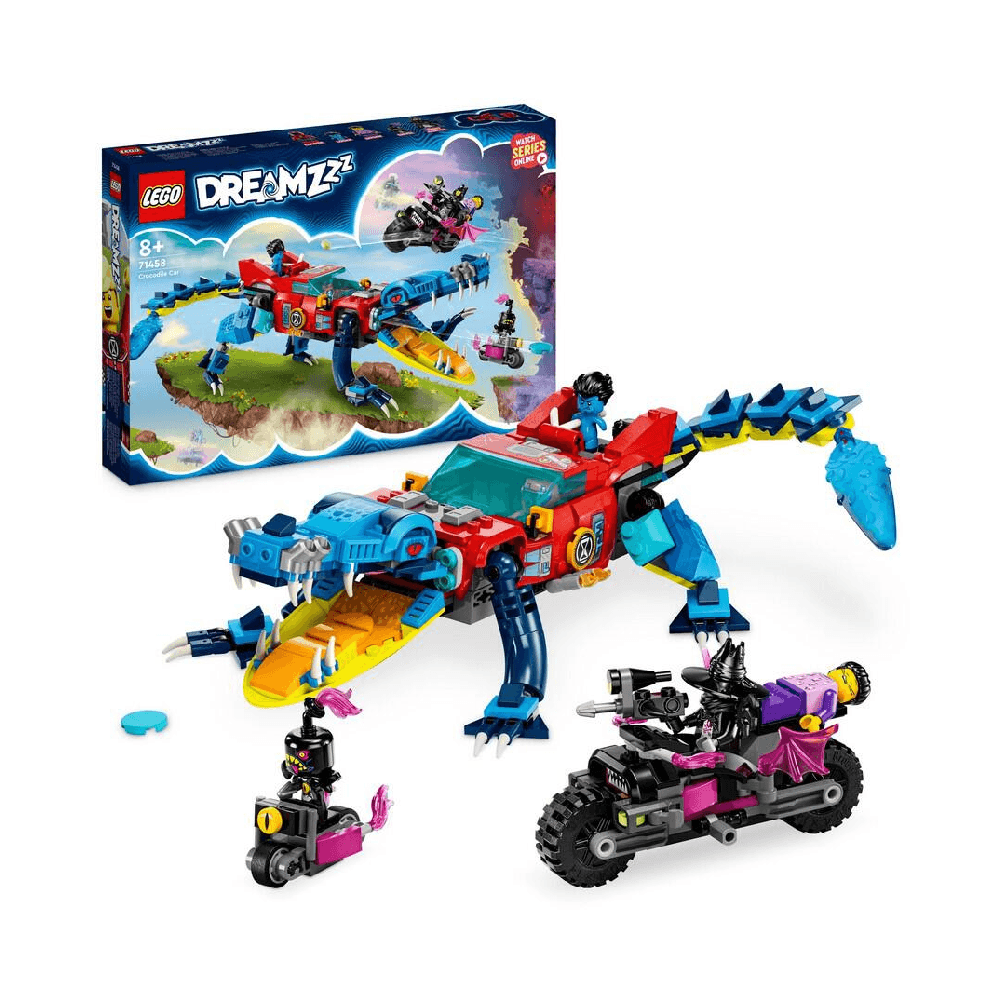 LEGO 71458 DREAMZzz Crocodile Car Building Toy Set 494Pcs