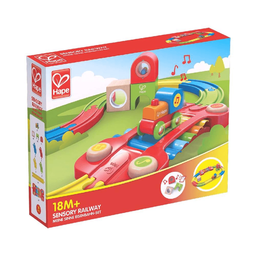 Hape Sensory Railway Set 14Pcs