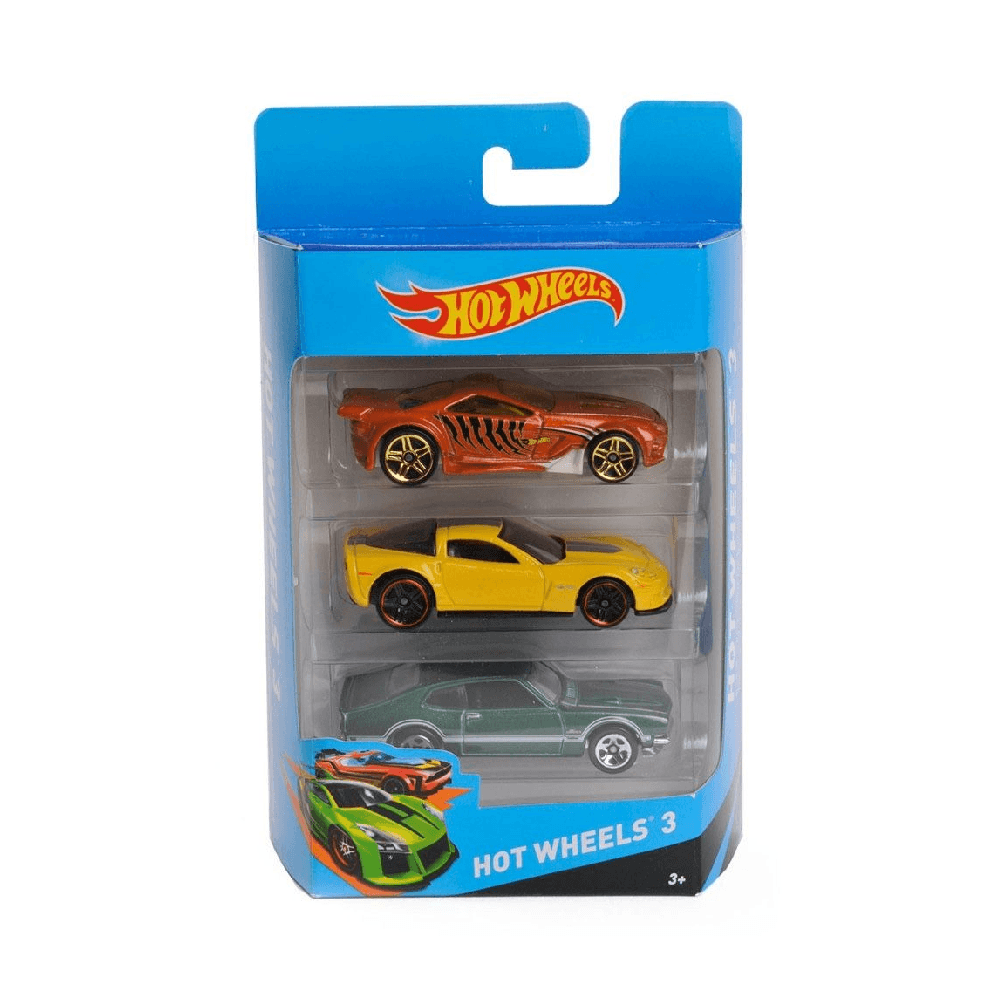 Hot Wheels City Cars Toy Set 3Pcs (Styles May Vary)
