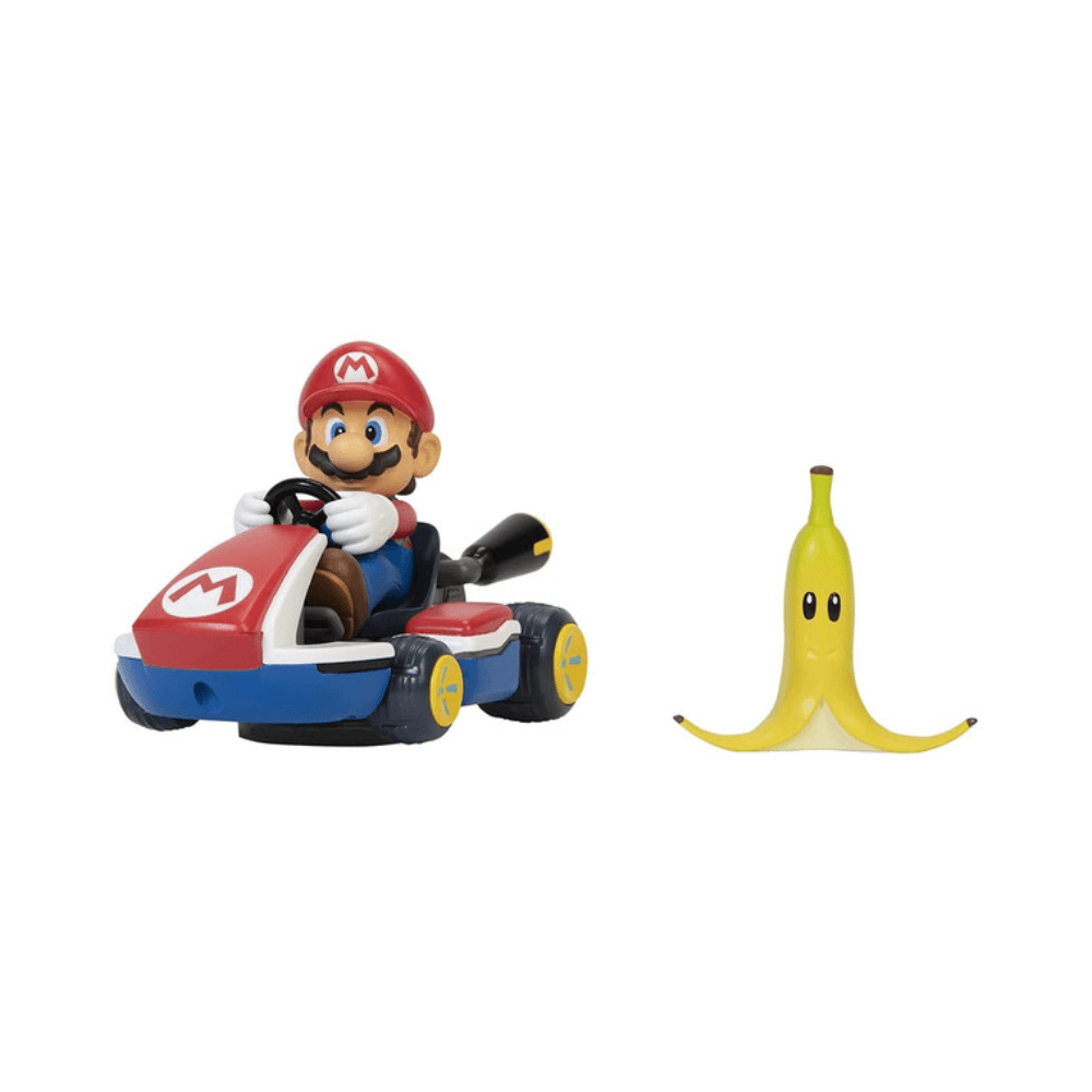 Nintendo Spin-Out Mario Kart With Banana Toy Assorted