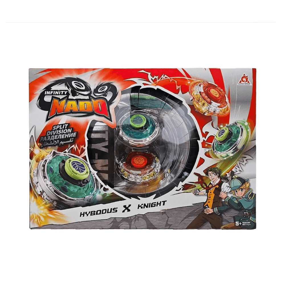 Infinity Nado Split Hybodus & Knight Spinning Tops Set