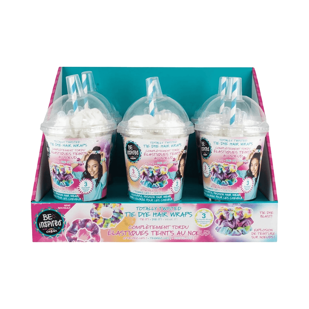 Cra.Z.Art Shimmer N Sparkle Totally Twisted Tie Dye Hair Wraps DIY Kit