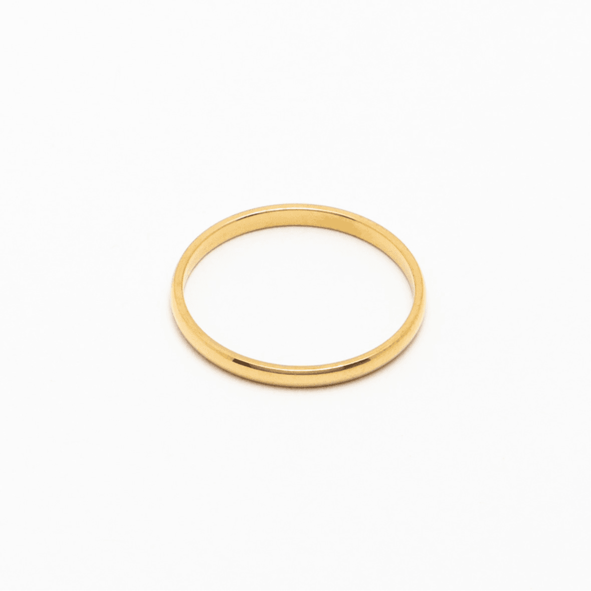 Stainless Steel Casual Gold Ring