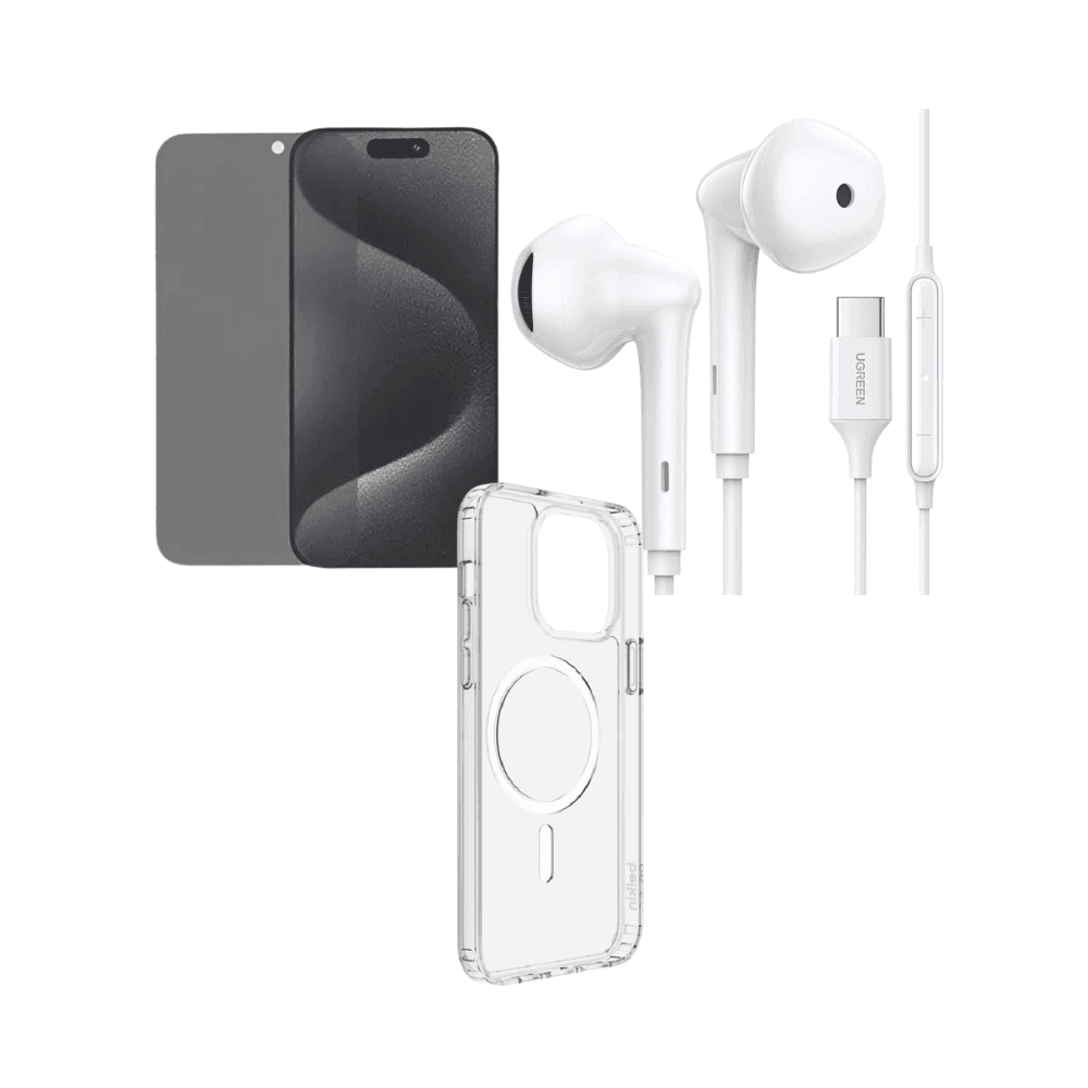 iPhone 16 Pro Max Case+Screen Protector +Earphones