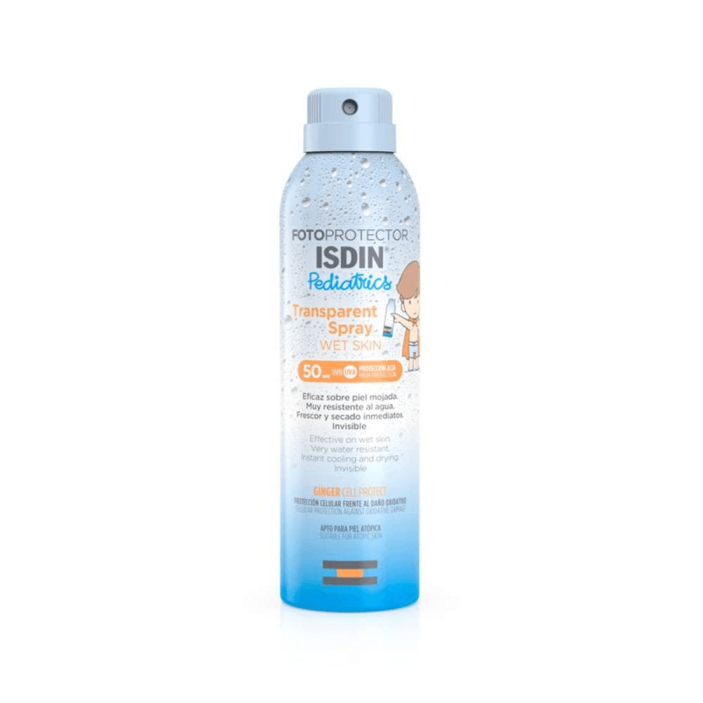 Isdin Photoprotector Pediatrics Transparent Spray For Wet Skin Invisible & Refreshing With Spf 50 250Ml