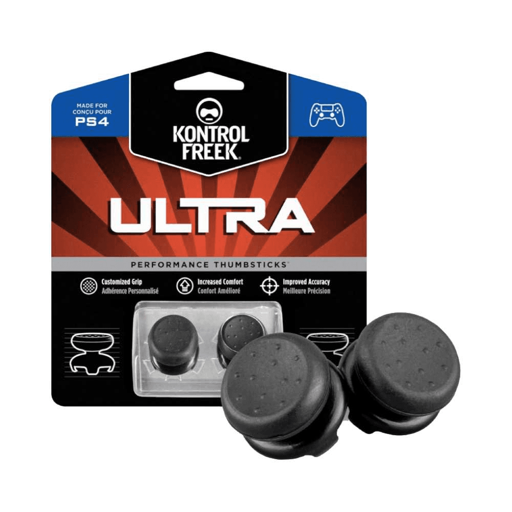 KontrolFreek Ultra for PlayStation 4 (PS4) and PlayStation 5 (PS5) | 2 Performance Thumbsticks | 2 High-Rise Concave | Black