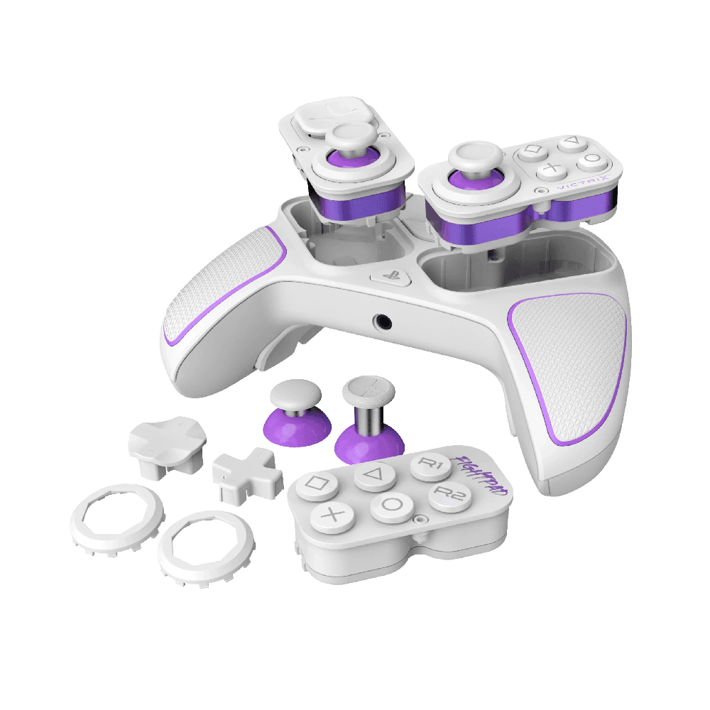 PDP Victrix Pro BFG Wireless Gaming Controller for PS5, PS4, PC-White