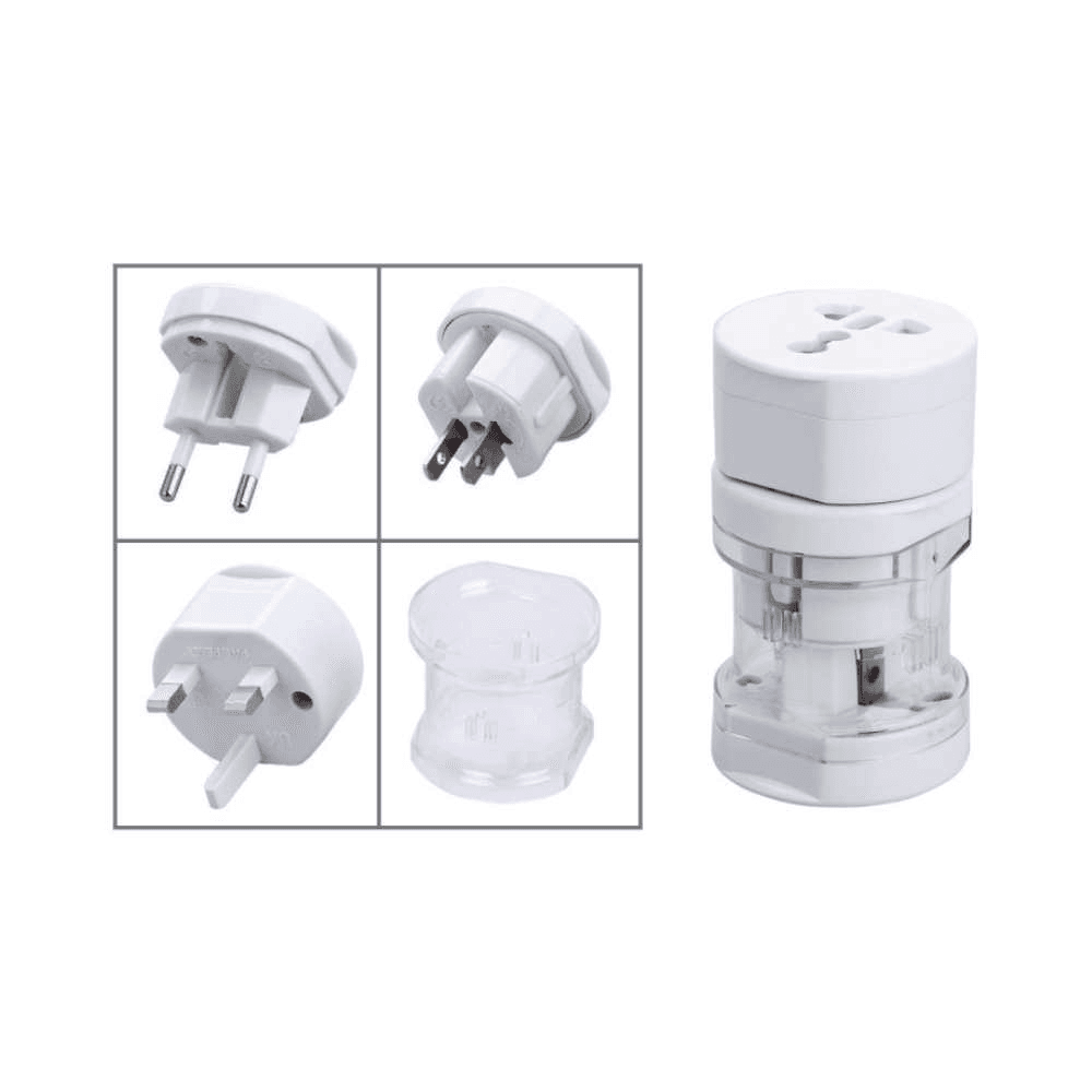 Elexon El997 Universal Travel Adapter - White