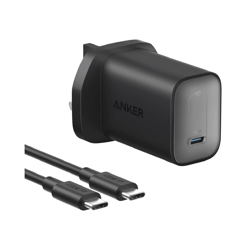 شاحن بقوة 100 واط من Anker** شاحن Anker Nano (100W) مع كابل USB-C إجمالي الناتج 100 وات