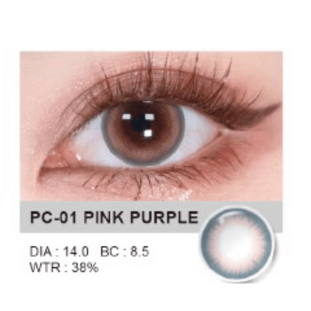 Neocutey Soft Content Lenses Pc-01 Pink Purple Up To 1 Year 1Pair