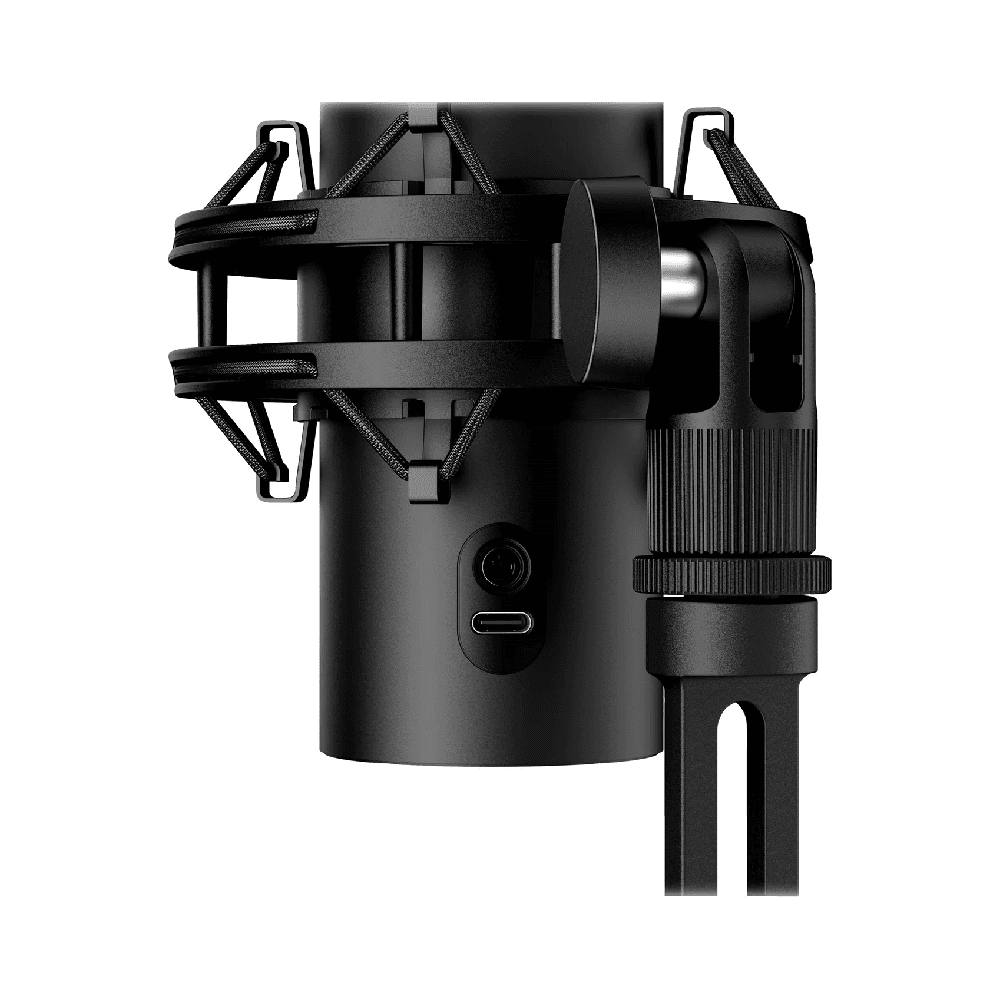 HyperX QuadCast 2 S – USB Microphone, with RGB Lighting, Streaming and Podcasting, with On-Board Controls, LED Lighting, Removable Shock Mount, PC, Mac, USB-C - Black