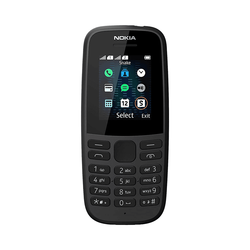 Nokia Feature Phone 105 Single SIM - Gcc Charcoal