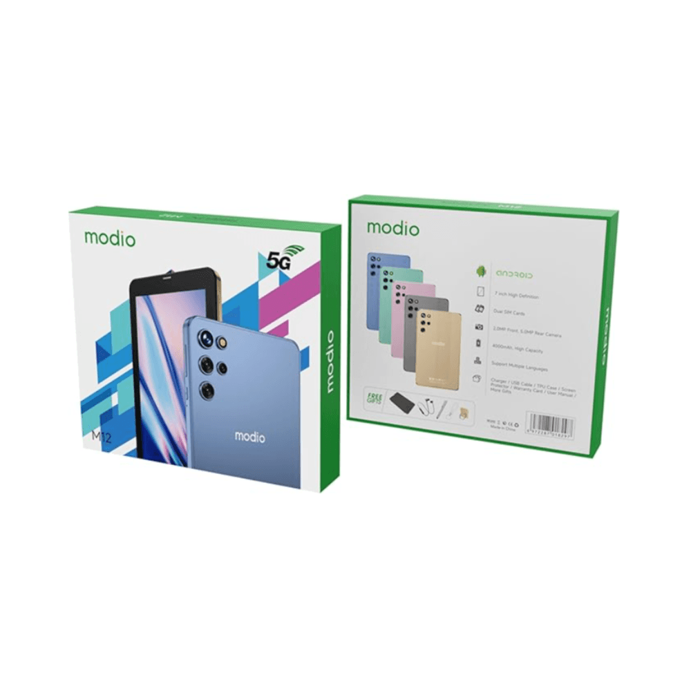 Modio HD Screen Tablet Pc M12 7 Inch 6GB 256GB
