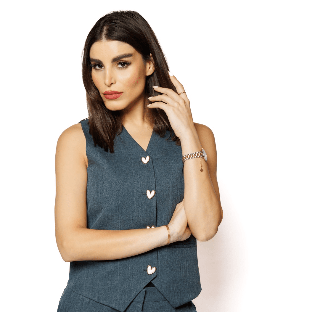 Blue Waistcoat And Pleated Trouser Set