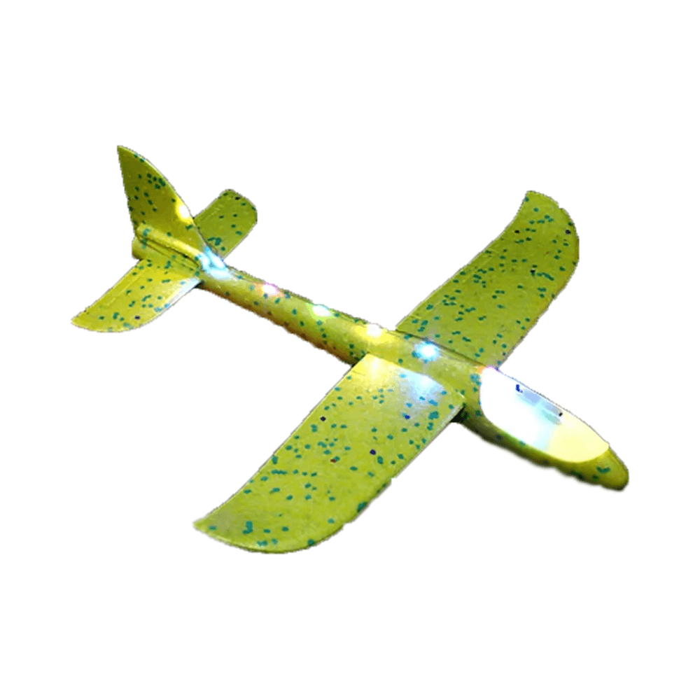 Funny Foam  Foam Airplane Air Glider Toy With Light Assorted