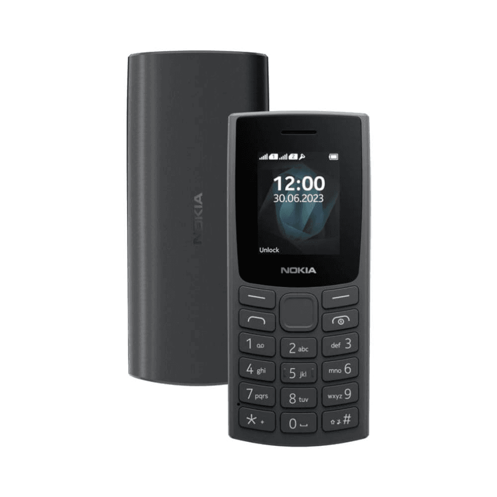 Nokia All New 105 Dual Sim Keypad Phone With Built In Long Lasting Battery Wireless Fm Radio | Charcoal