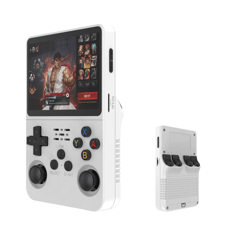 R36S Retro Handheld Game Console, Retro Mini r36s Portable Handheld Game Console, consola de videojuegos, Dual 3D Joysticks, 10000+ Classic Games Retro Video Game Console (64G+16G,Orange)