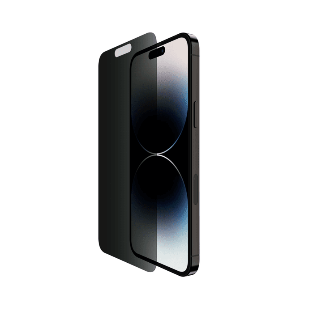 واقي شاشة الخصوصية باللون الأسود لجهاز iPhone 14 Pro Max