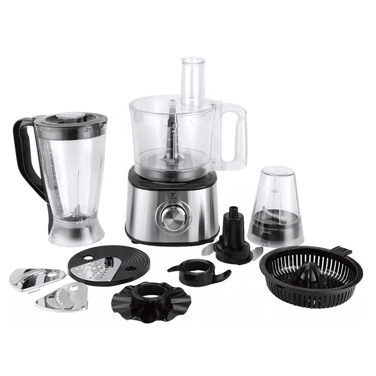 Veeteek Food Processor / 2-In-1 Design / 1.4L & 1.5L Capacity / 1000W Power